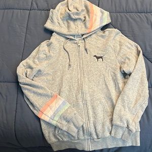 PINK full zip hoodie